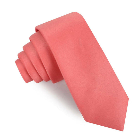 Coral Reef Satin Skinny Tie
