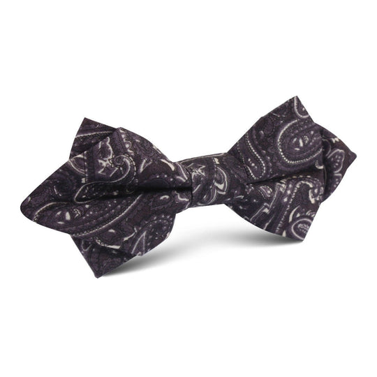 Culaccino Kettle Black Paisley Diamond Bow Tie