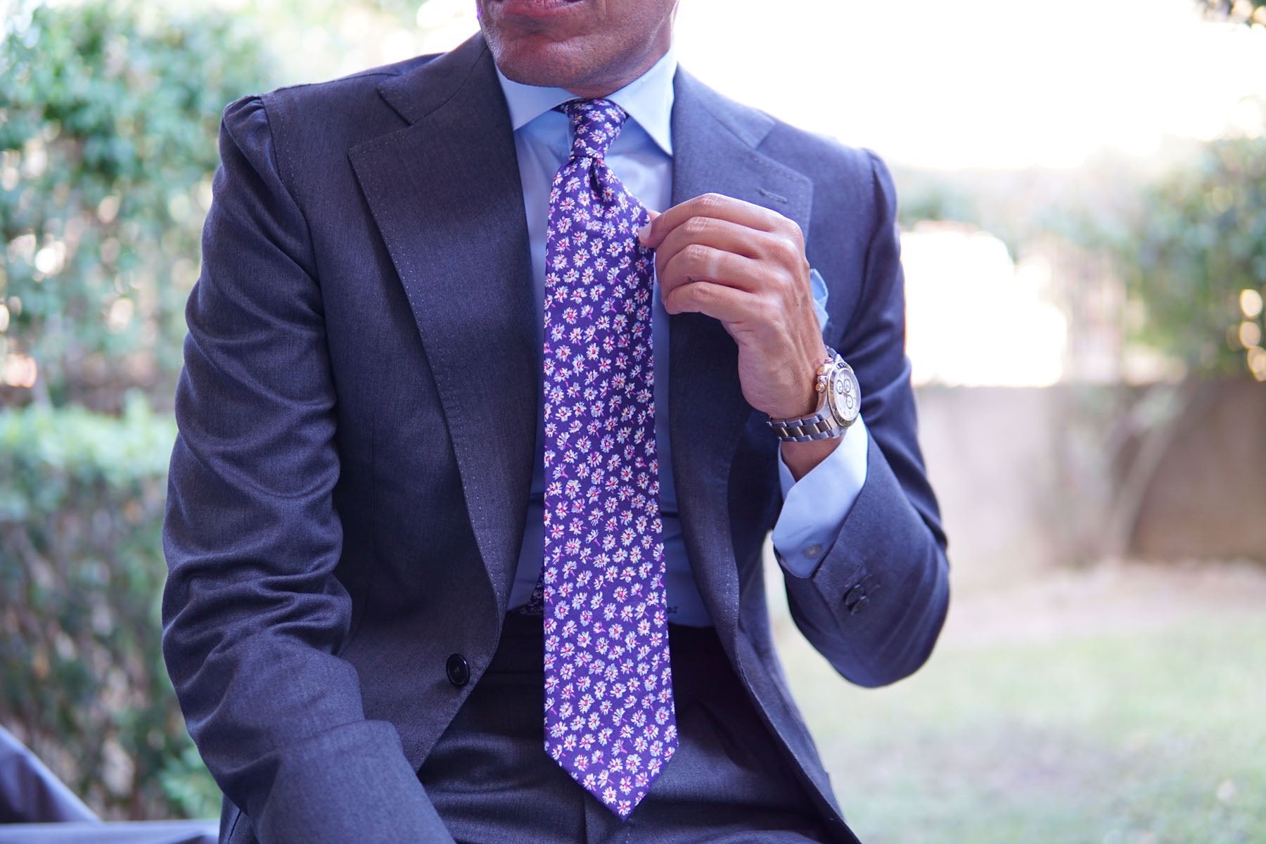 mens purple tie