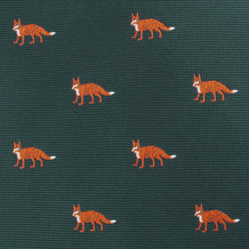 Culpeo Fox Dark Green Pocket Square