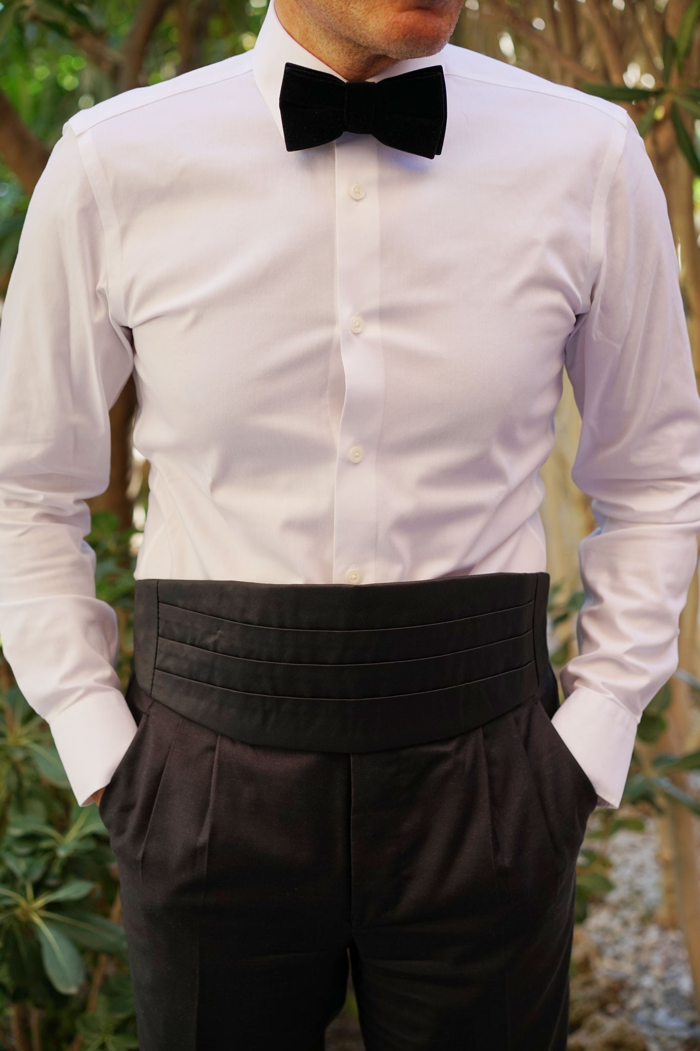 Black Cummerbund Cumber Bun Suit Tuxedo Waistband Mens Cummerband