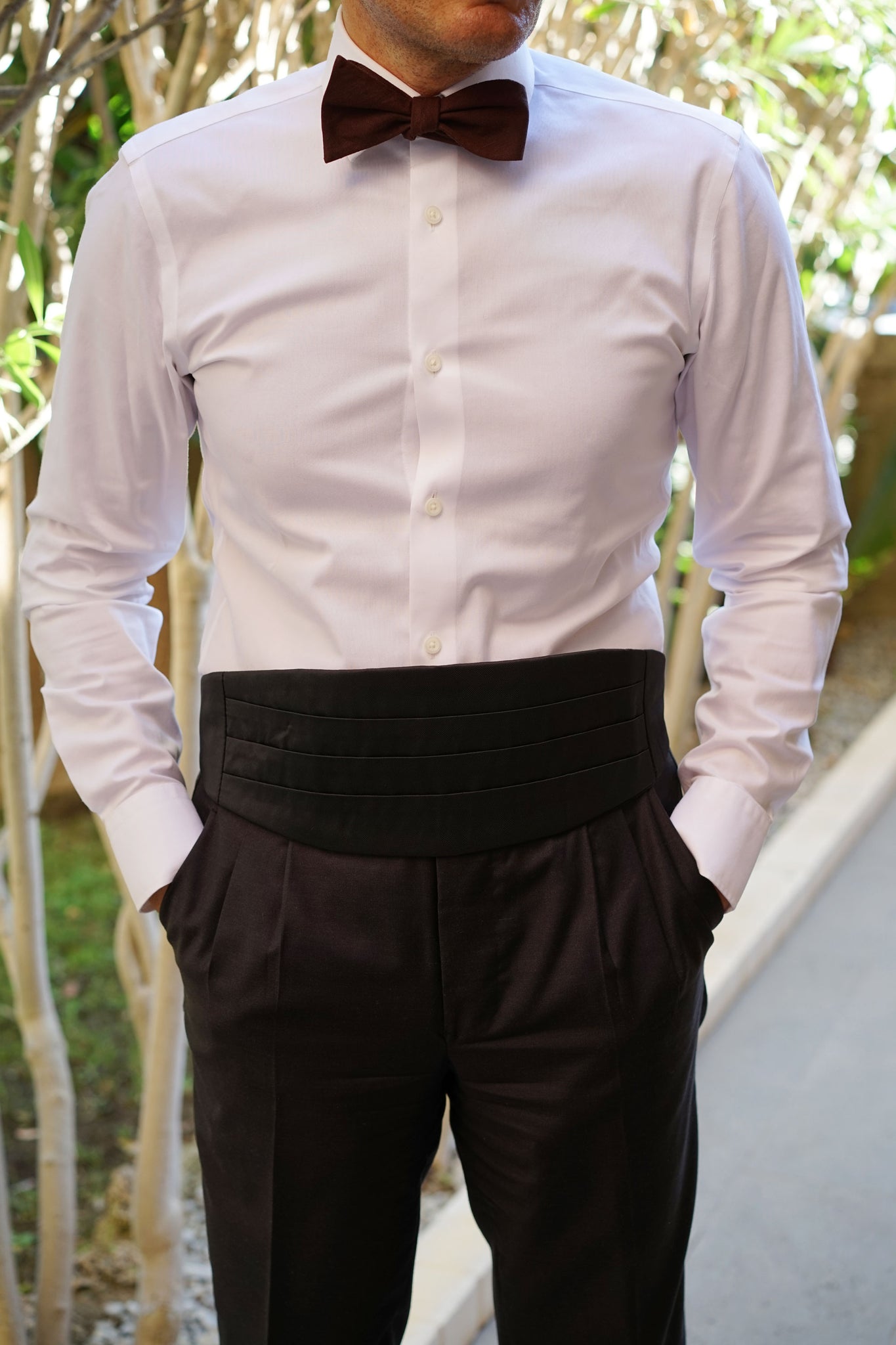 Black Cummerbund Cumber Bun Suit Tuxedo Waistband Mens Cummerband