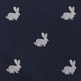 Curious Rabbit Pocket Square