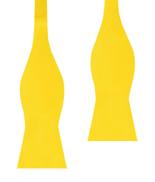 Daffodil Tuscan Sun Yellow Weave Self Bow Tie