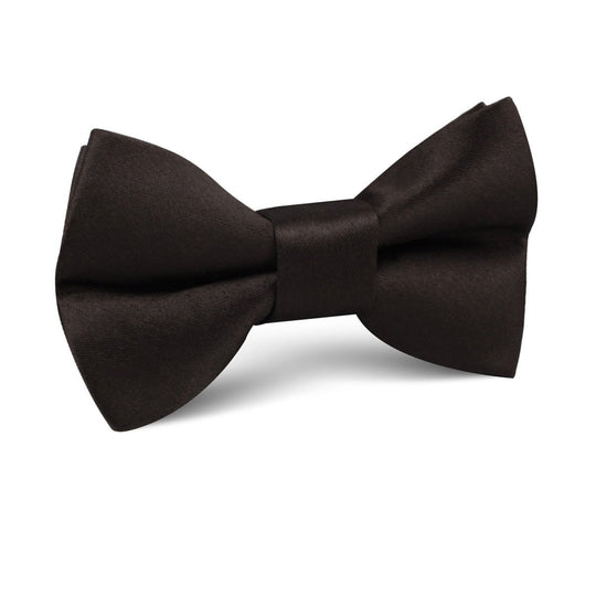 Dark Brown Truffle Satin Kids Bow Tie