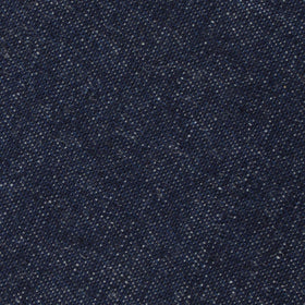 Dark Blue Raw Denim Linen Pocket Square