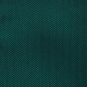 Dark Green Herringbone Pocket Square