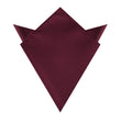 Dark Merlot Wine Twill Pocket Square