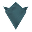 Deep Jade Twill Pocket Square