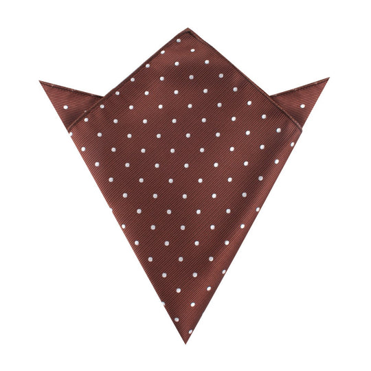 Desert Brown Polka Dots Pocket Square