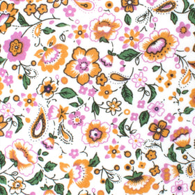 Diamond White Liberty Floral Pocket Square