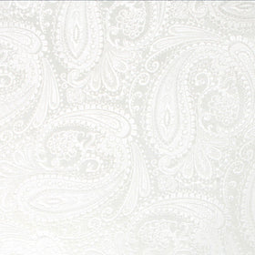 Diamond White Teardrop Paisley Pocket Square