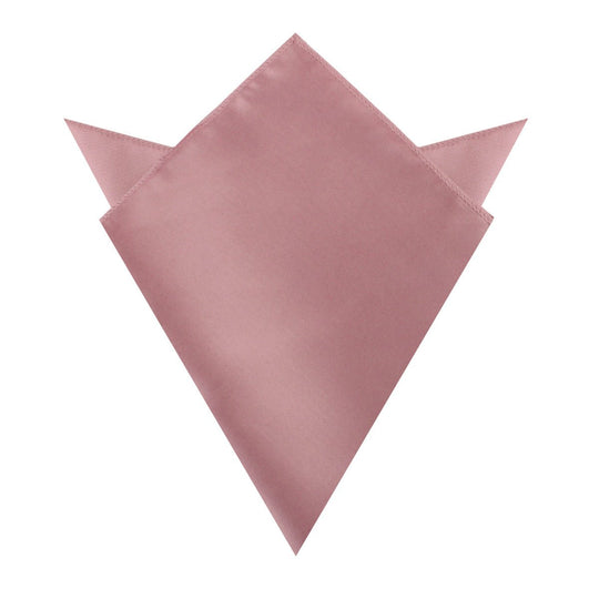 Dusty Rose Vintage Satin Pocket Square