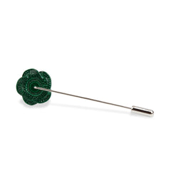 Emerald Green Rose Metal Lapel Pins