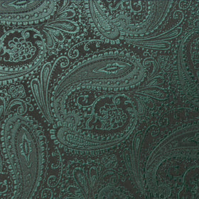 Emerald Green Paisley Pocket Square