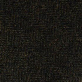 Essex Green Herringbone Textured Wool Pocket Square