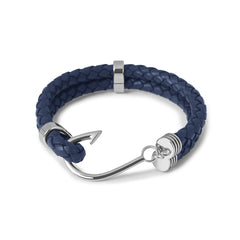 Fish Hook Navy Bracelet
