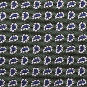 Forest Green Paisley Pocket Square