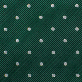 Forest Green Polka Pocket Square