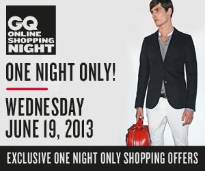 GQ.com.au - Australia | June 2013 GQ Online Shopping Night - OTAA