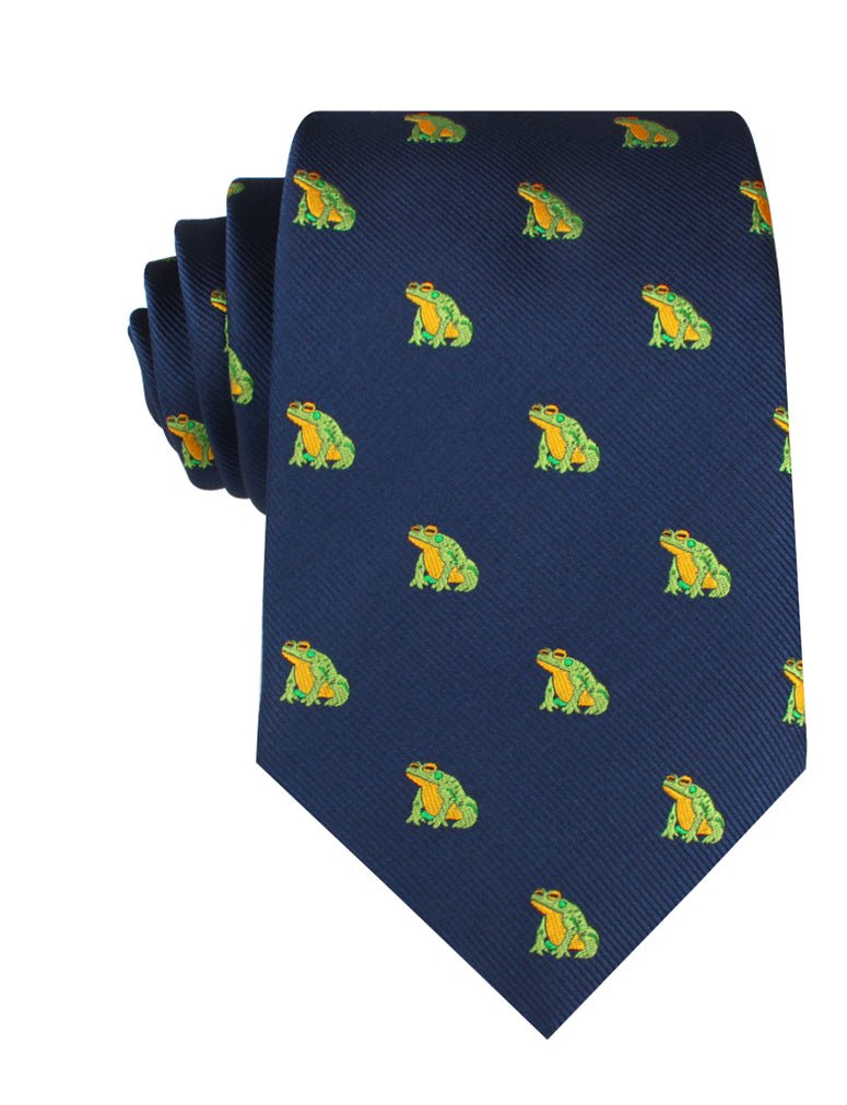 Gero Gero Frog Necktie | Shop Animal Print Tie | Casual Ties for Men | OTAA