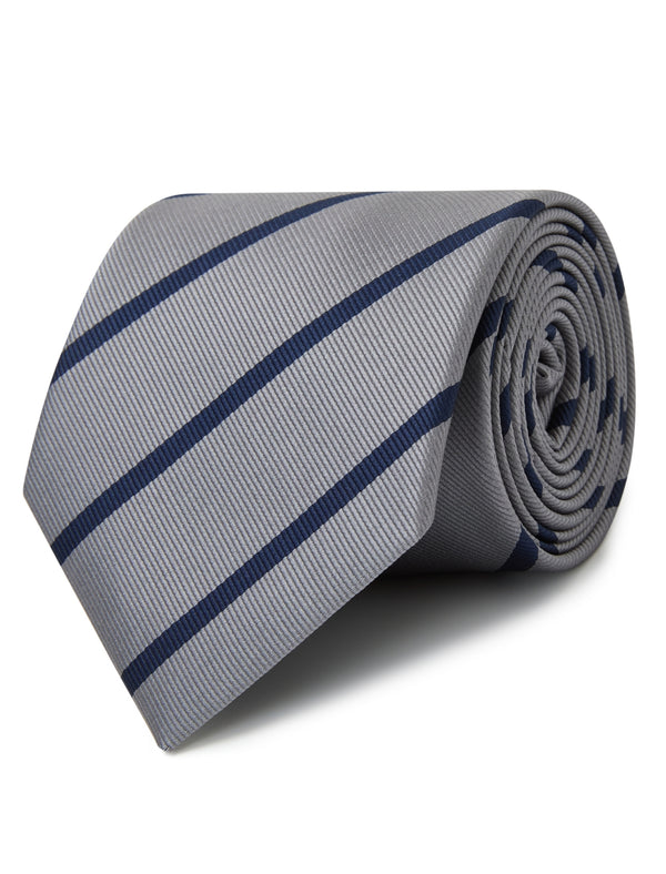 Gibraltar Graphite Blue Stripe Tie