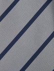 Gibraltar Graphite Blue Stripe Tie