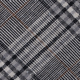 Gray Glenurquhart Linen Pocket Square