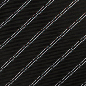 Boston Black Striped Pocket Square
