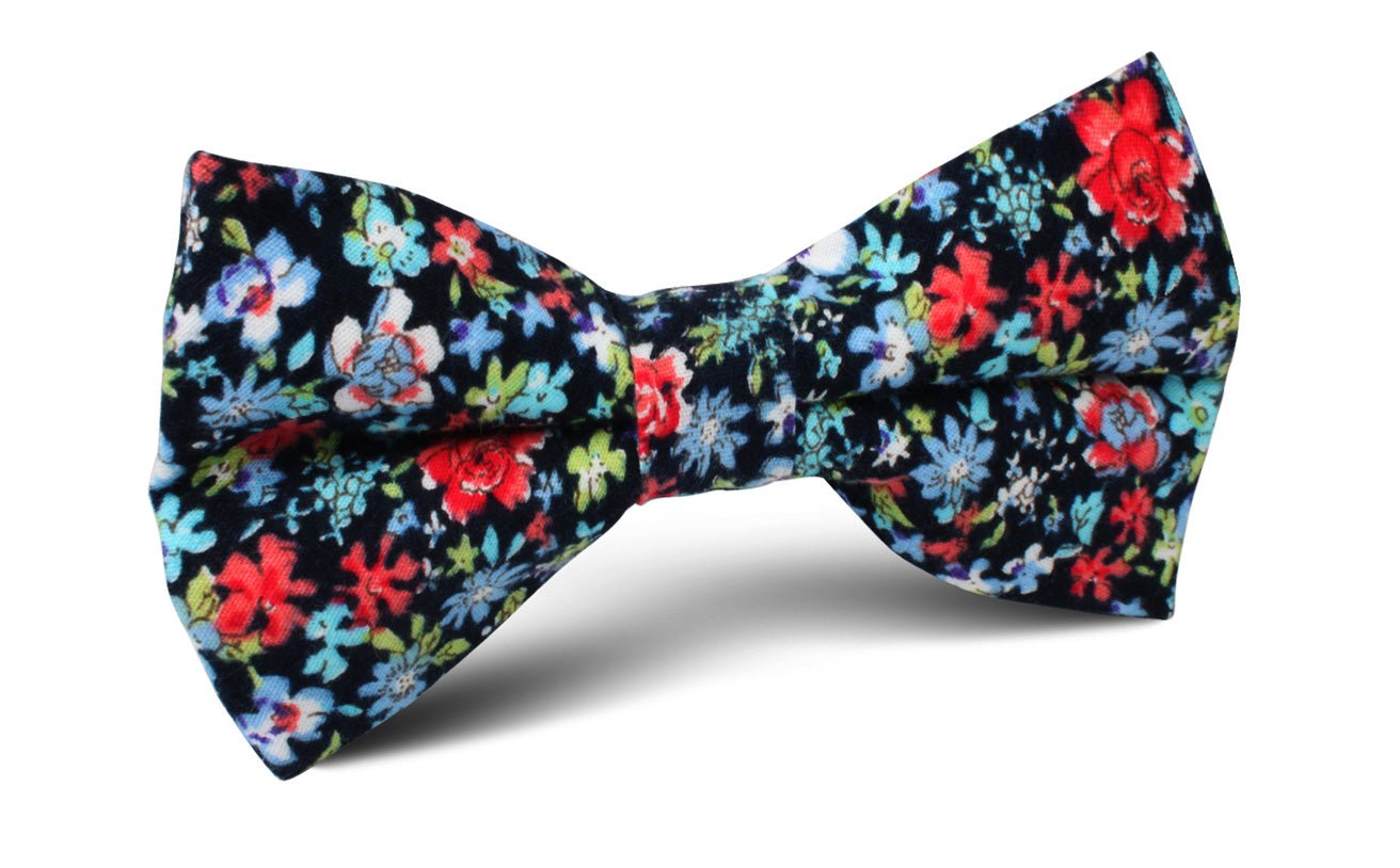 Hawaiian Floral Bow Tie | Flower Bowties | Designer Pre-Tied Bow