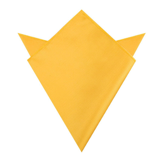 Honey Gold Yellow Twill Pocket Square