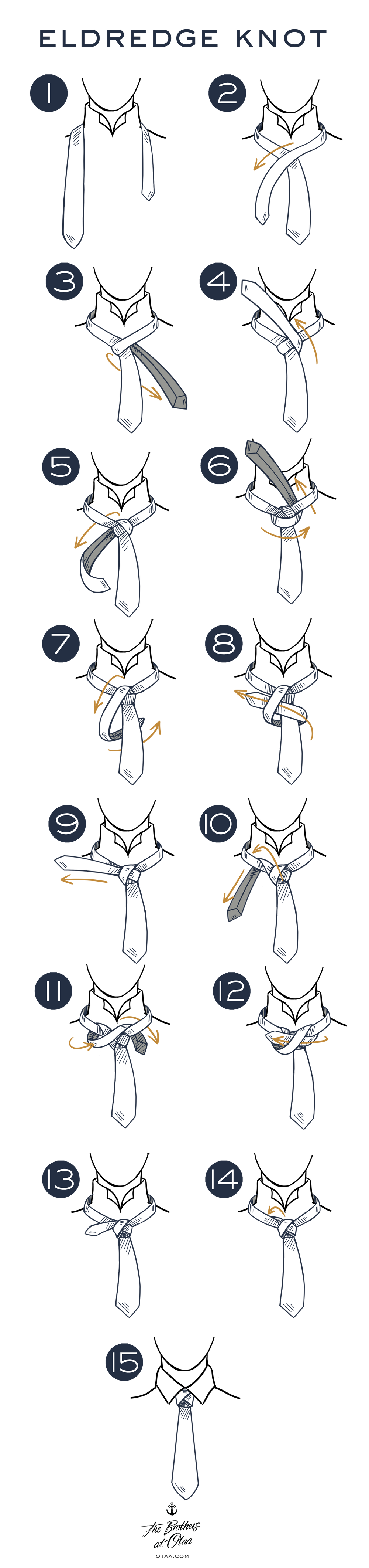 How To Tie An Eldredge Knot - steps