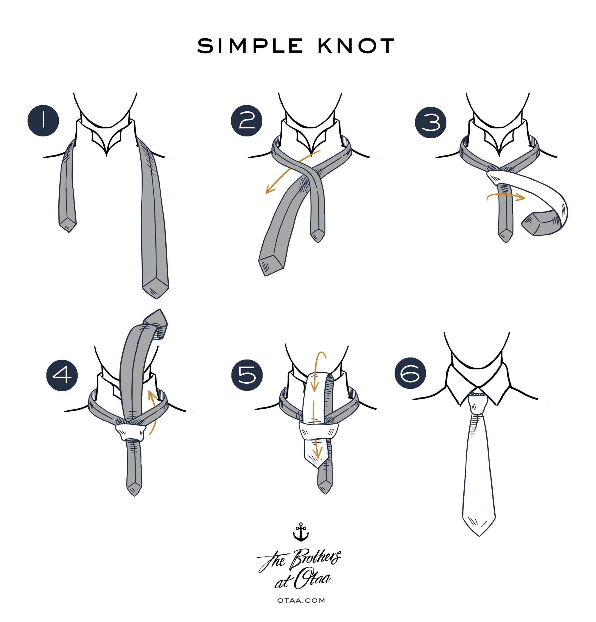 How To Tie a Simple Knot, Tie Knot Tutorial, Learn How to Tie a Tie