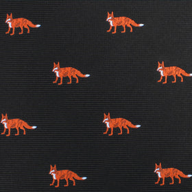 Japanese Ezo Red Fox Pocket Square