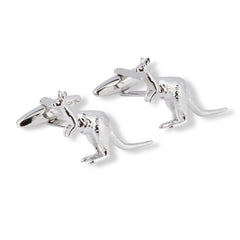 Kangaroo Silver Cufflinks