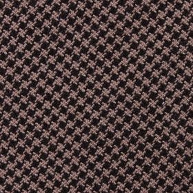 Khaki Black Houndstooth Blend Pocket Square