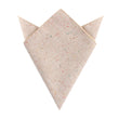 Khaki Sharkskin Pocket Square
