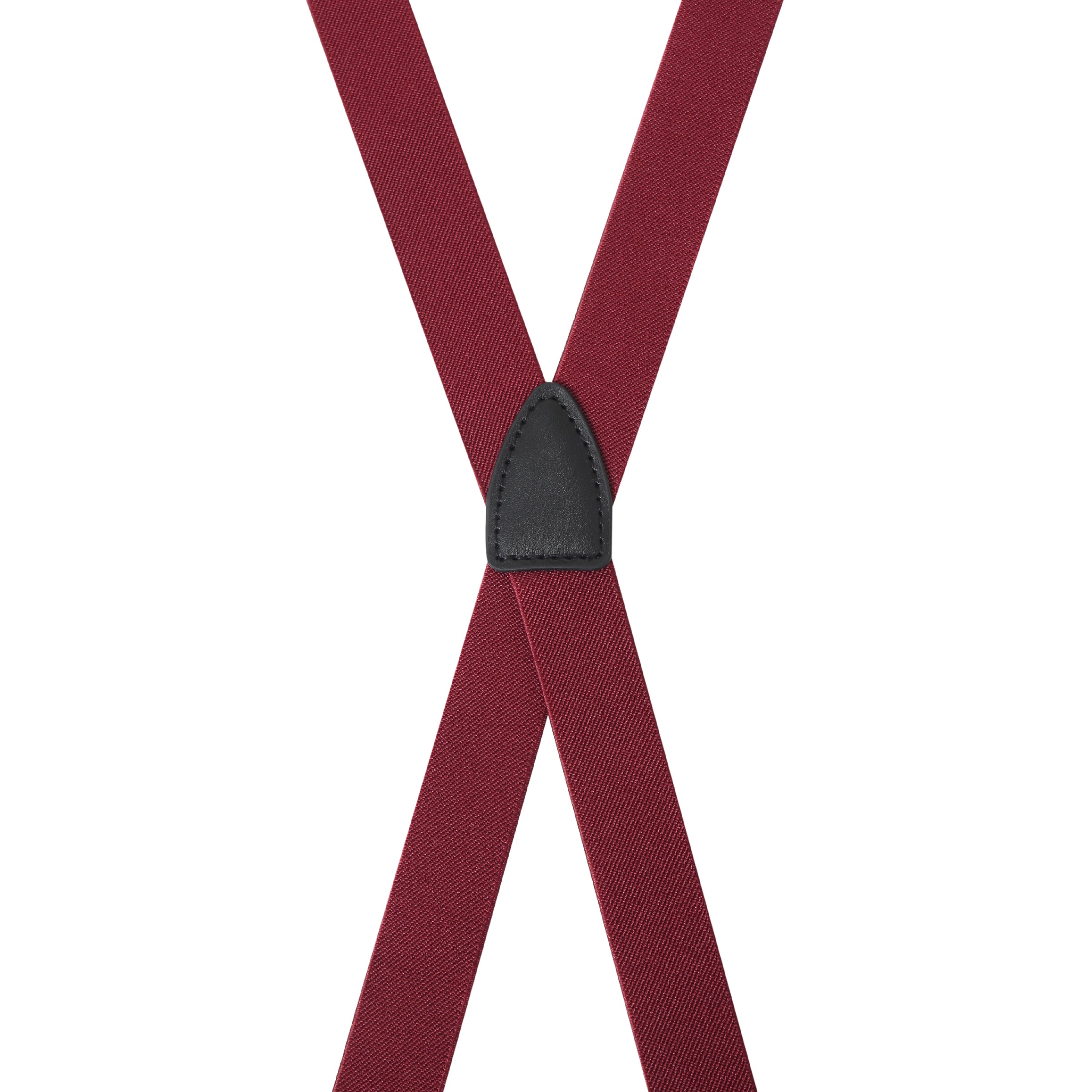 Kids Burgundy Suspender Braces Back