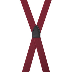 Kids Burgundy Suspender Braces Back