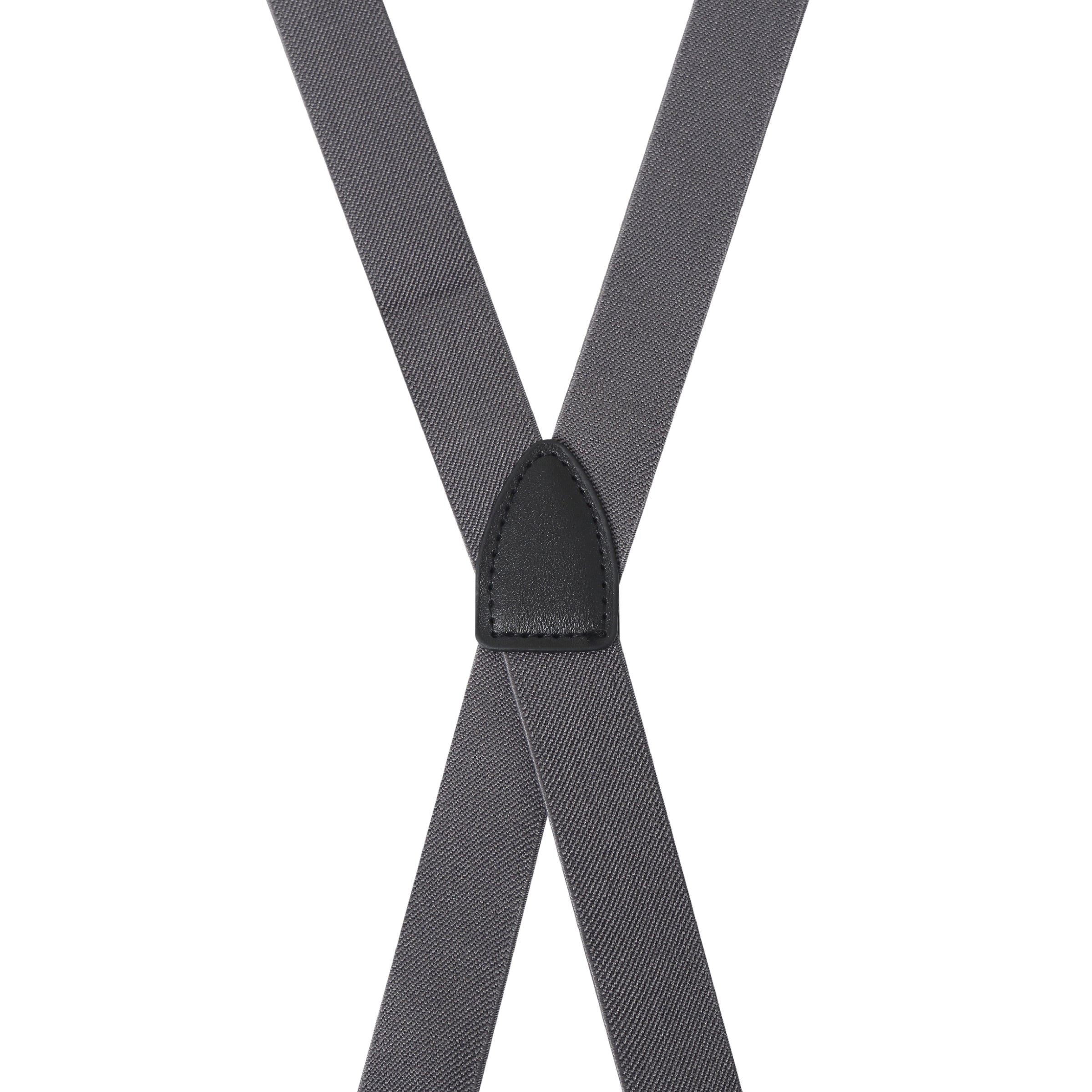 Kids Charcoal Grey Suspender Braces Back