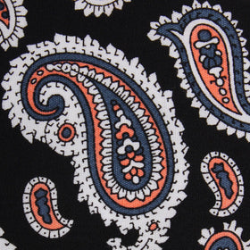 Levanzo Coral Paisley Pocket Square