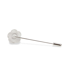 Light Grey Rose Metal Lapel Pins