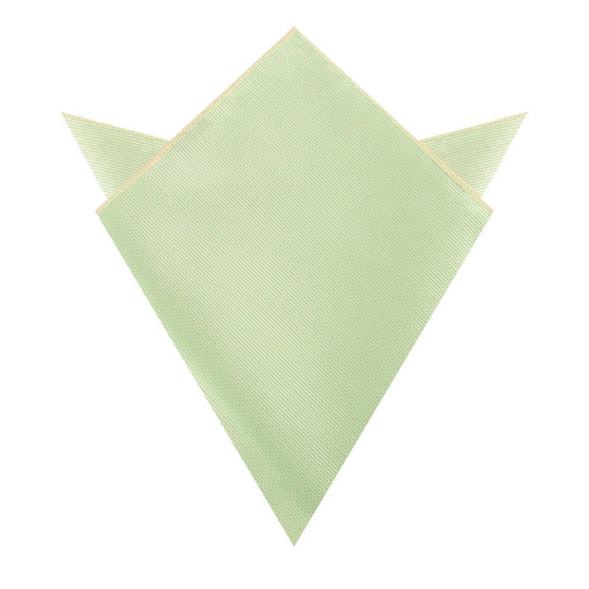 Light Sage Green Weave Pocket Square