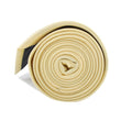 Light Yellow Satin Necktie Side Roll