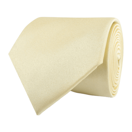 Light Yellow Satin Necktie