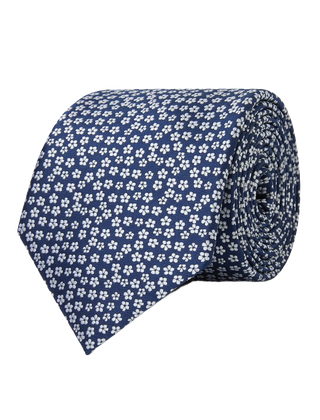Lucerne Navy Snowdrop Tie
