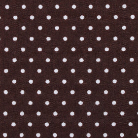 Lungo Brown Polkadot Cotton Pocket Square