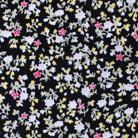 Madagascar Black Floral Pocket Square