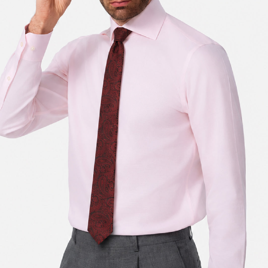 Mahogany Red Paisley Skinny Tie
