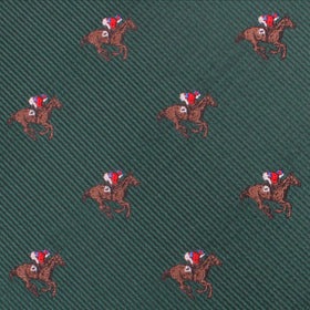 Green Victory Racehorse Pocket Square